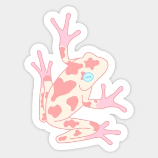 Strawberry Bull Frog Sticker